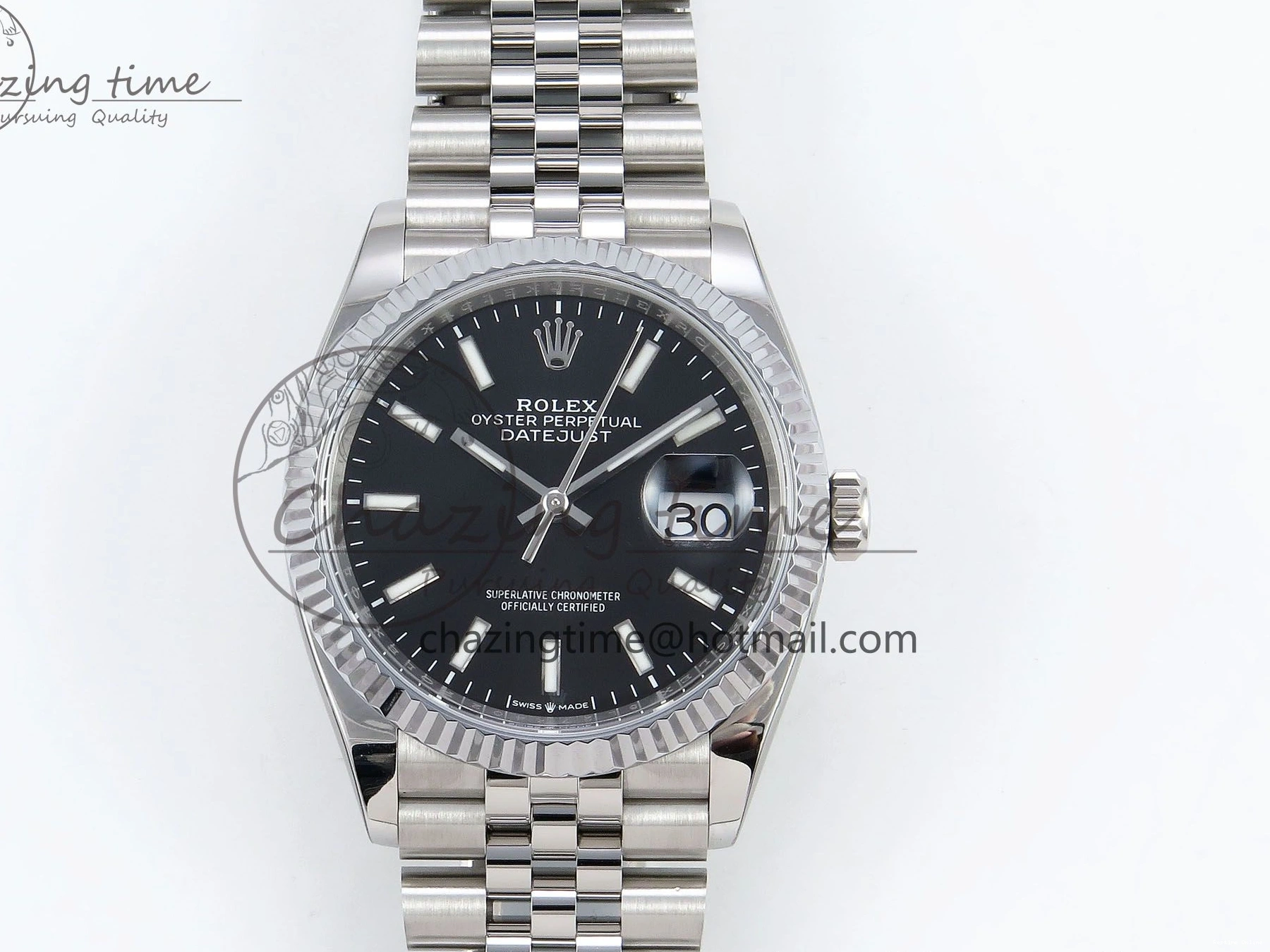 0412 Datejust 36mm 126234 904L Steel HGF 1:1 Best Edition Black Dial on SS Bracelet VR Sophisticated 1483